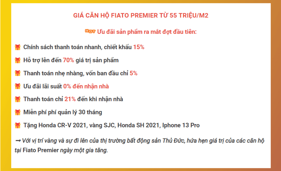 Nhiều chính sách hỗ trợ khách hàng tuyệt vời của chủ đầu tư dự án